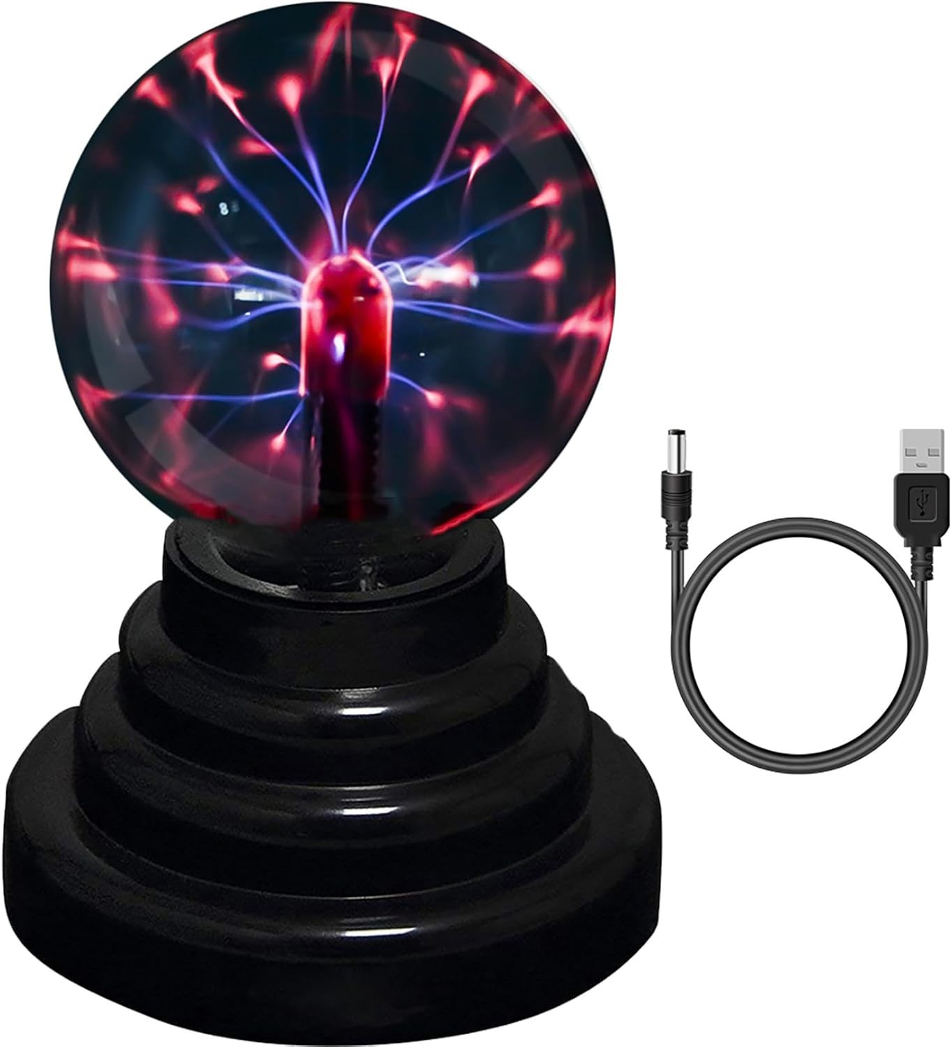 Plasma Ball - 3 Inch Static Electricity (Battery Or USB Power)