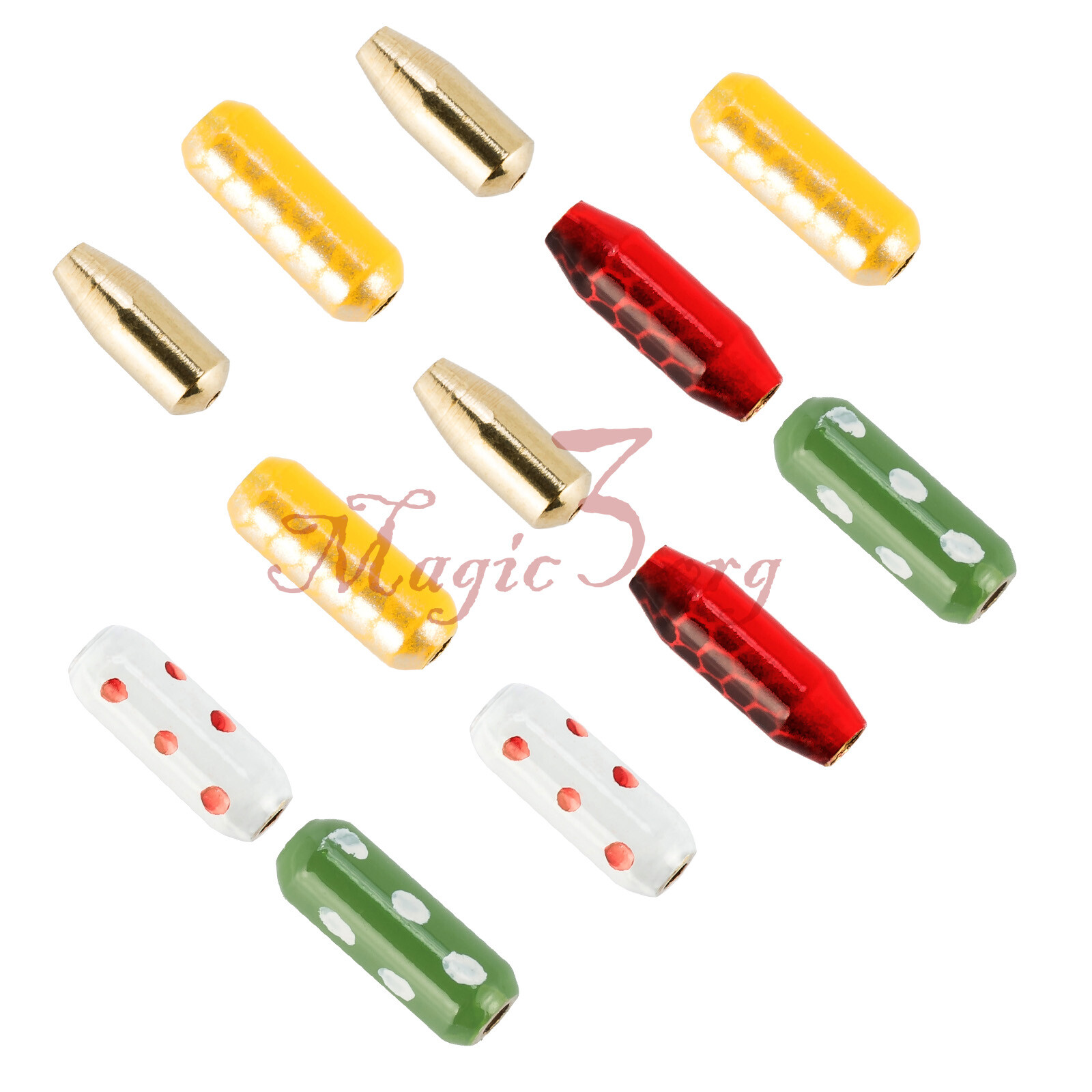 48/50pcs Spinnerbait Bodies Brass Lure body Colorful Spinner Making Accessories