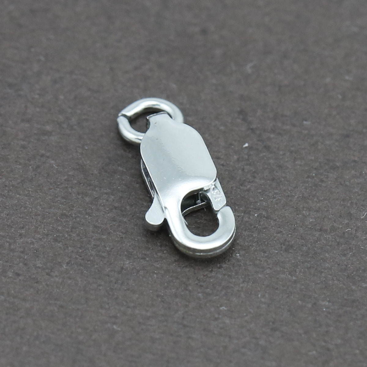 Genuine 9CT Solid White Gold Parrot Clasp 16mm Italy Made