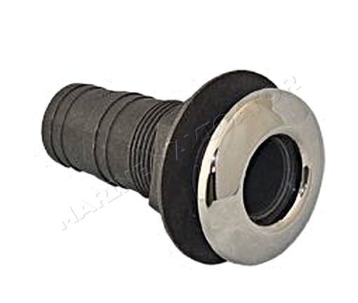 Acetal Skin Fitting 1 1/2 inch with Polished Stainless Steel Cover