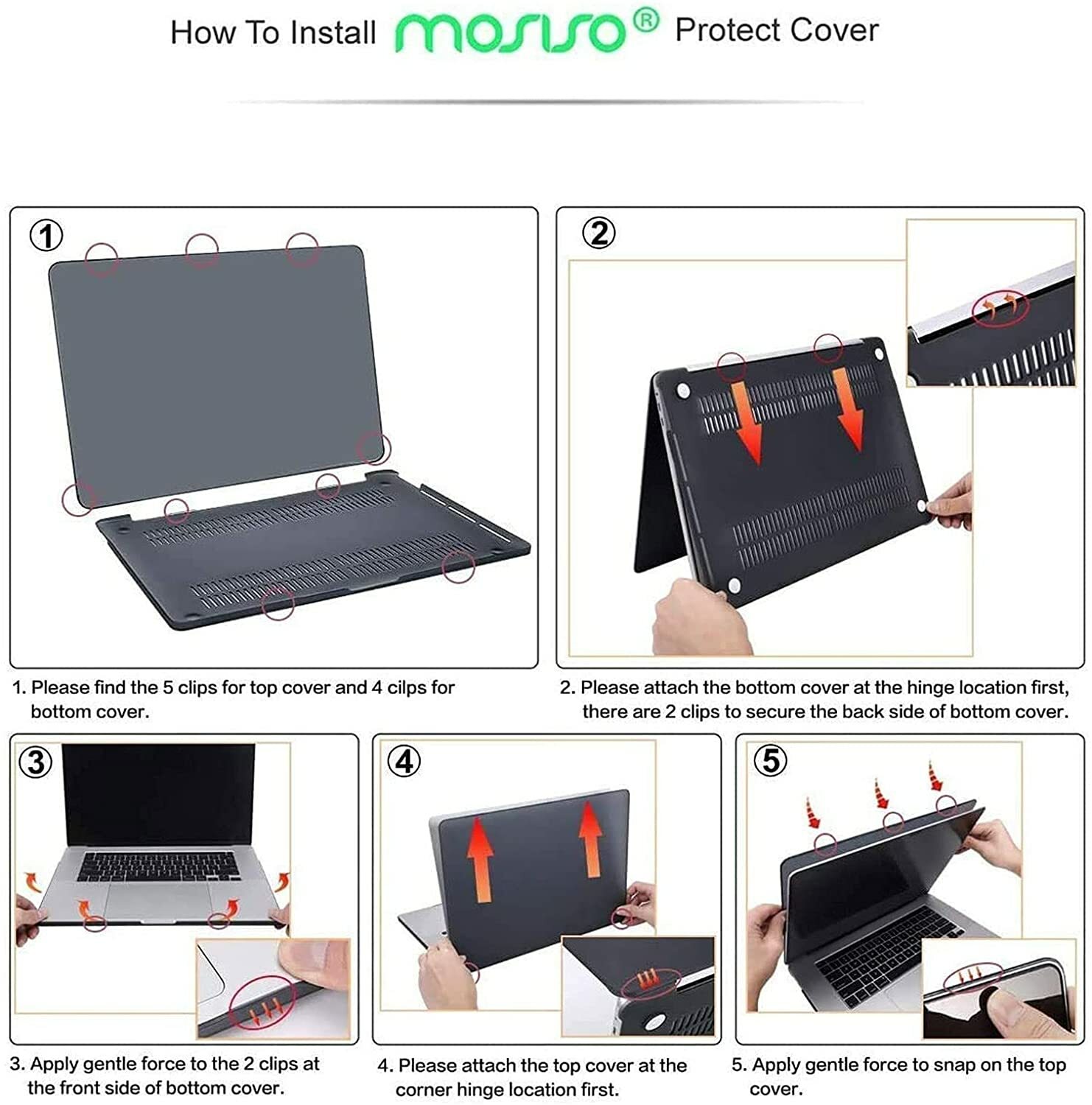 Mosiso Hard Shell for Macbook Pro 16 inch Case A2141 2019 2021 Notebook Cover