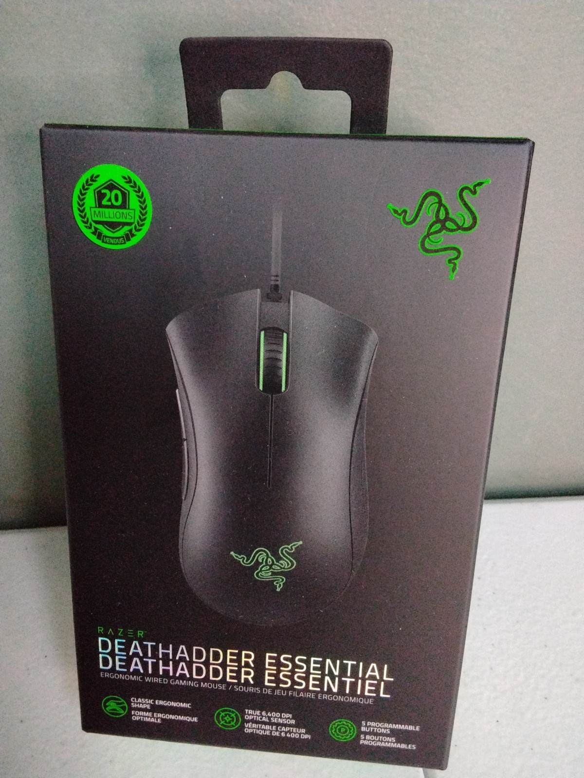 Razer DeathAdder Essential Wired Optical Gaming Mouse for PC, 5 Buttons, Black 2