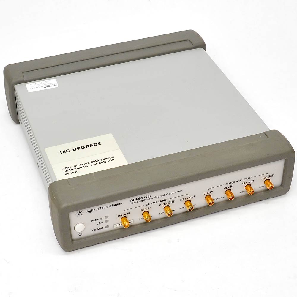 Agilent N4916B De-Emphasis Signal Converter 14G Upgrade AS-IS Failed Calibration