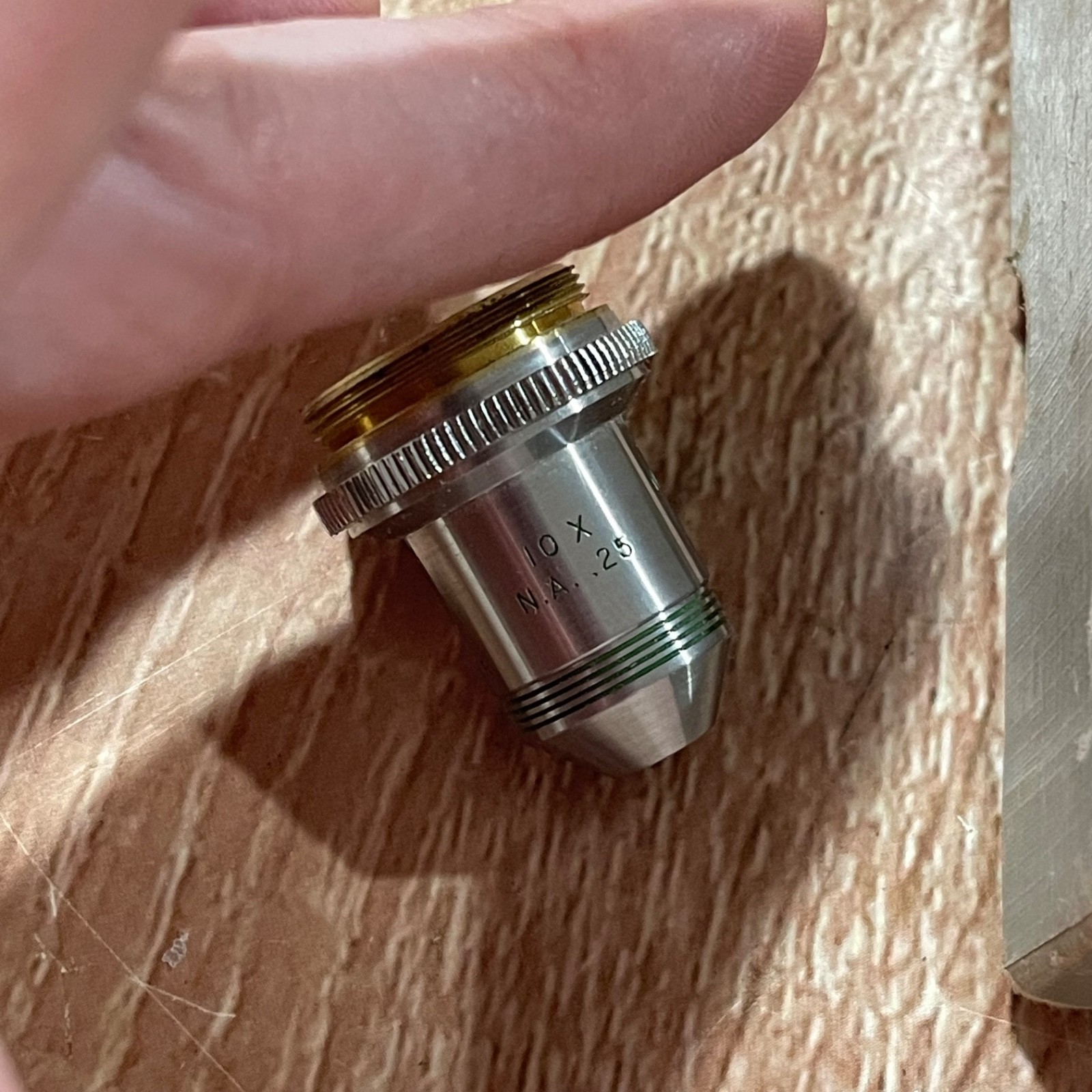 AO Spencer Microscope Objectives Lens - Two Lens - 43X & 10X