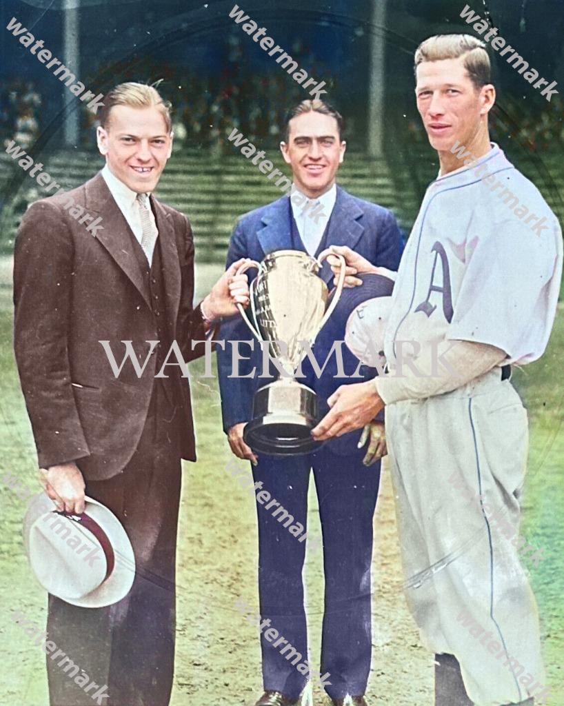 GQ196 Lefty Grove  MVP Award Athletics A's 8x10 16x20 Colorized Photo