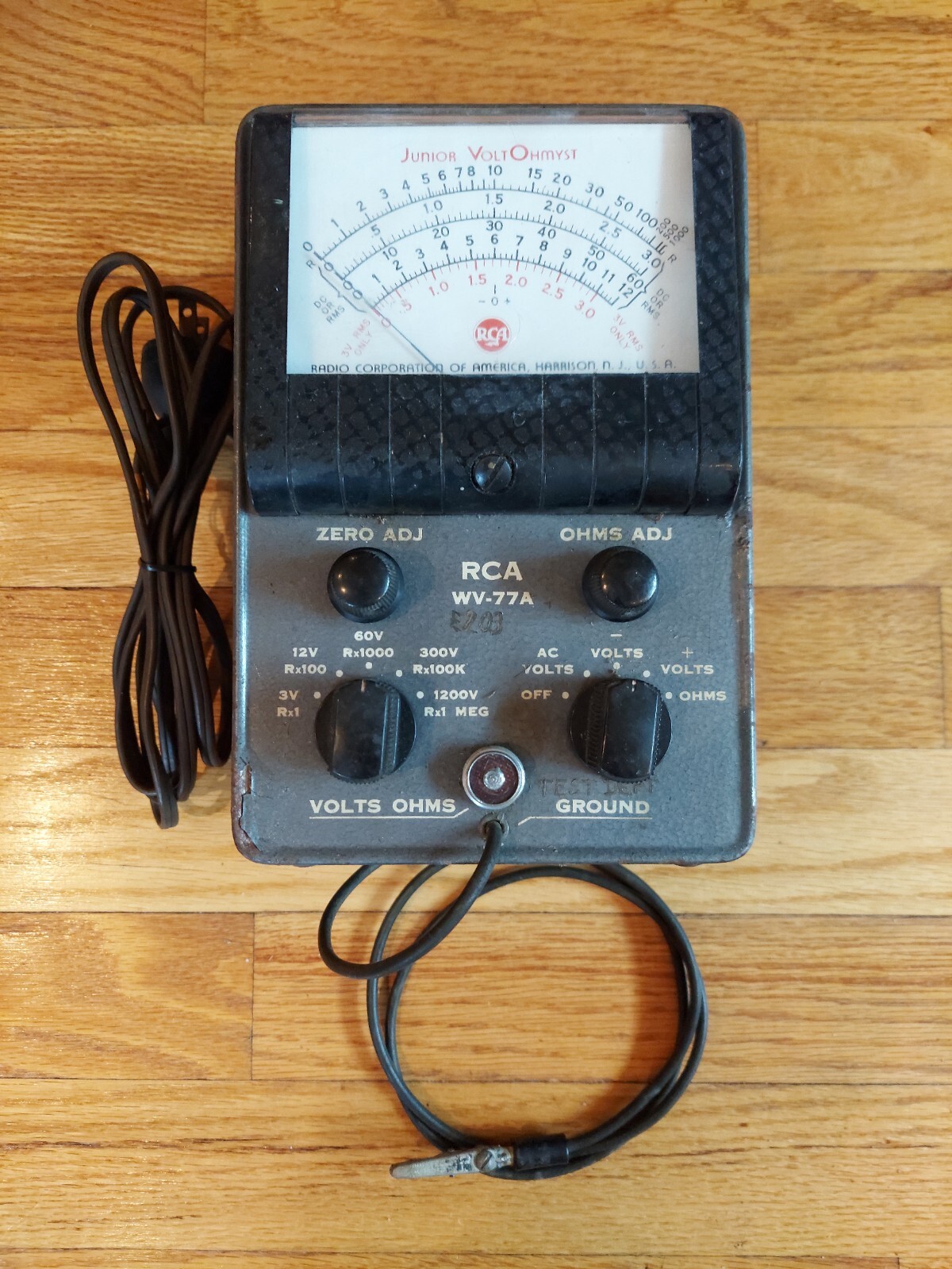 Vintage RCA WV-77A Junior Volt Ohmyst - Tested/Works, Fast shipping!