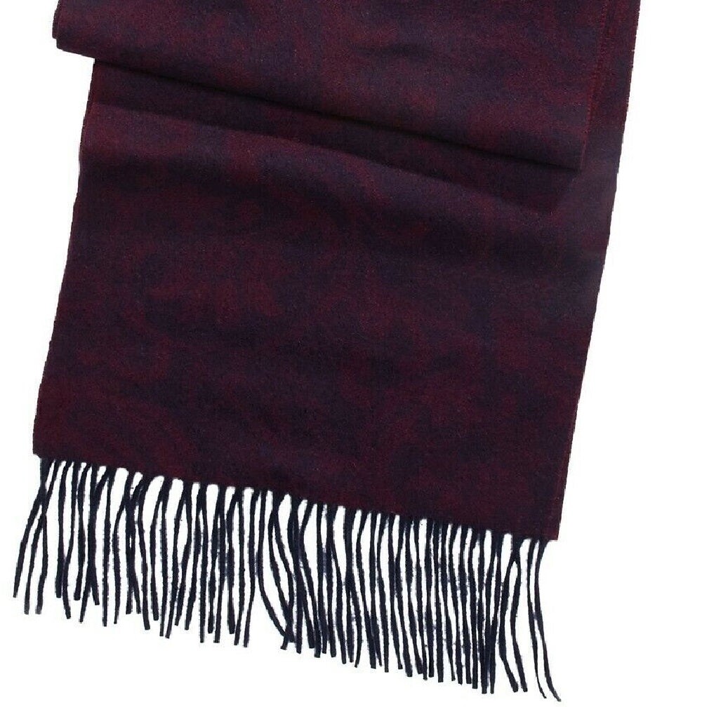 NEW  CLUB ROOM BLACK PURPLE PAISLEY 100% CASHMERE MEN'S SCARF $120