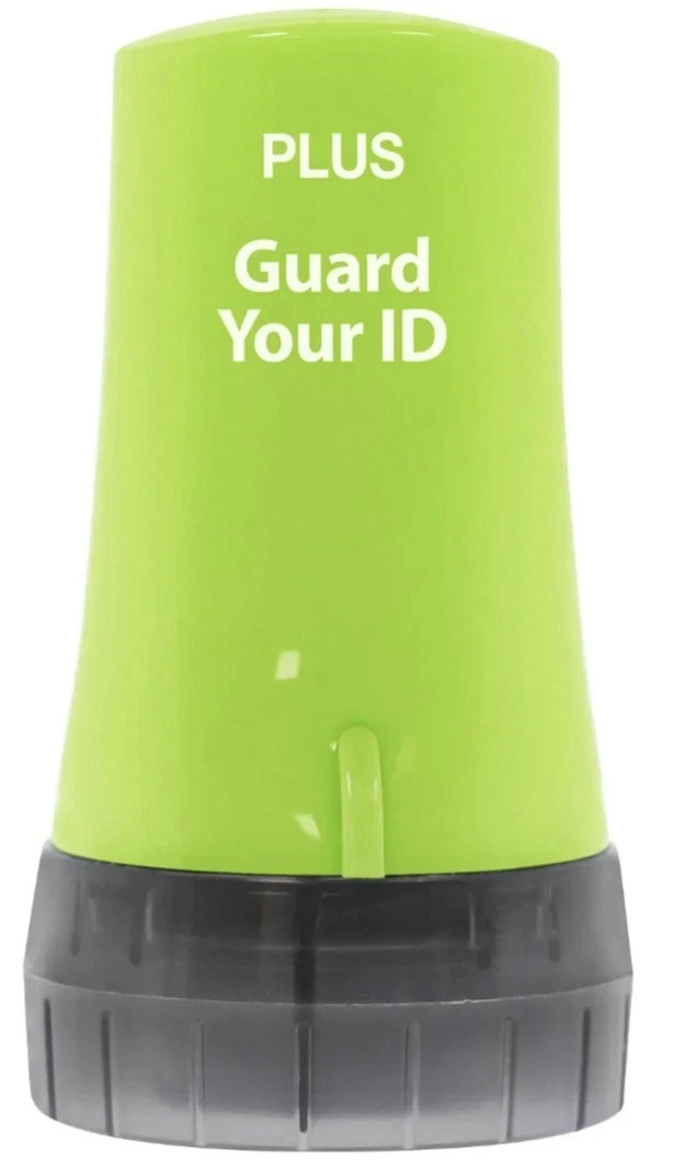 Guard Your ID Identity Theft Protection Roller Stamp Green - New