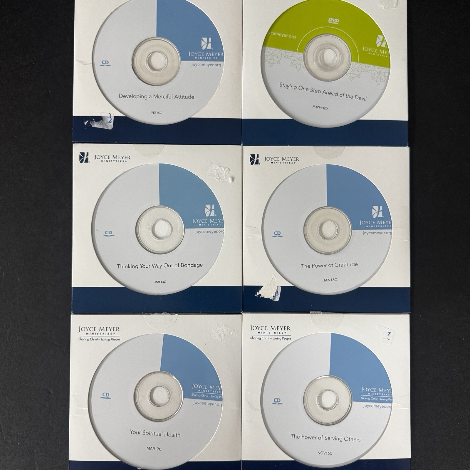 Joyce Meyer Ministries Lot of 5 CDs and 1 DVD - 2016