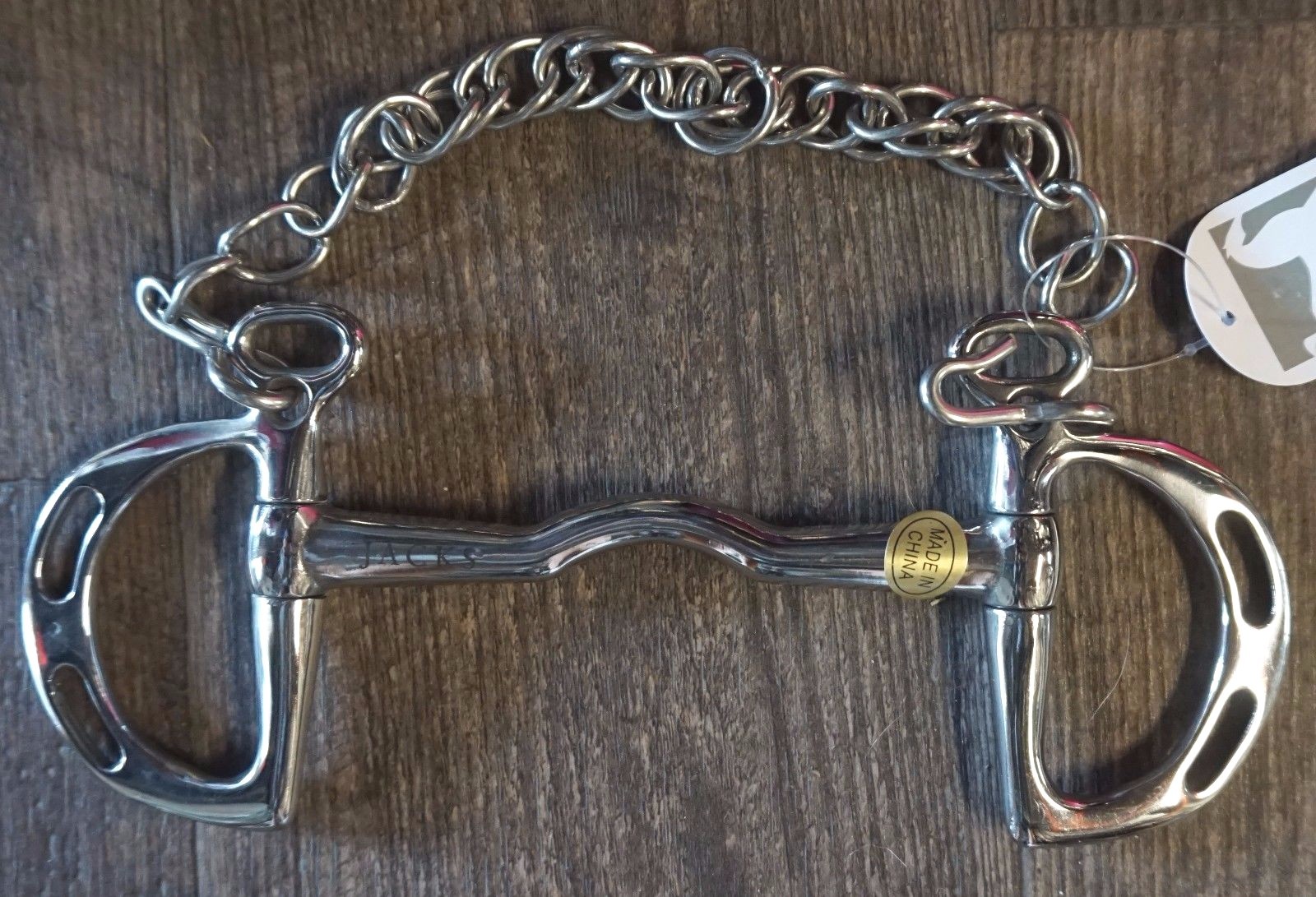 5" Low Port Uxeter Kimberwick Bit with Curb Chain