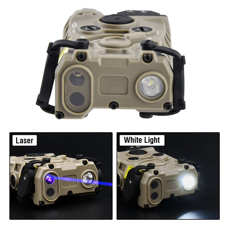 WADSN Tactical OGL On gun Laser Red Green Dot Aiming Flashlight White Strobe
