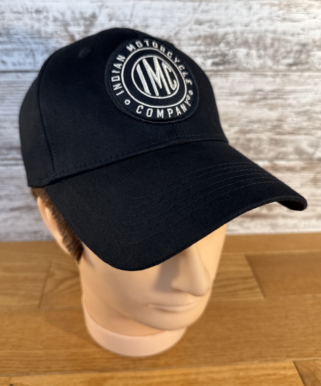 Indian Motorcycle Company Circle Graphic Patch Cap Black