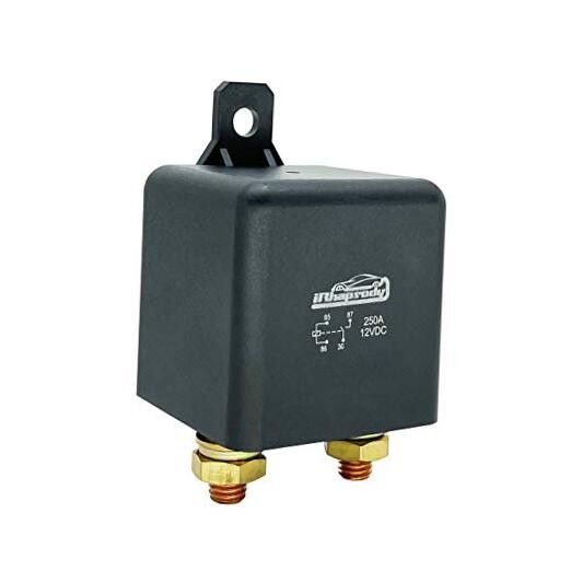 Relay 250A, 12V Continuous Duty SPST 4-pin High Power Relay 12v-250a-4pin