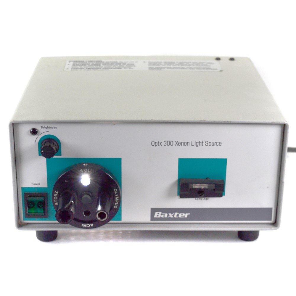 Baxter Y1121A OPTX 300 Xenon Light Source with 4-Port Turret 110VAC