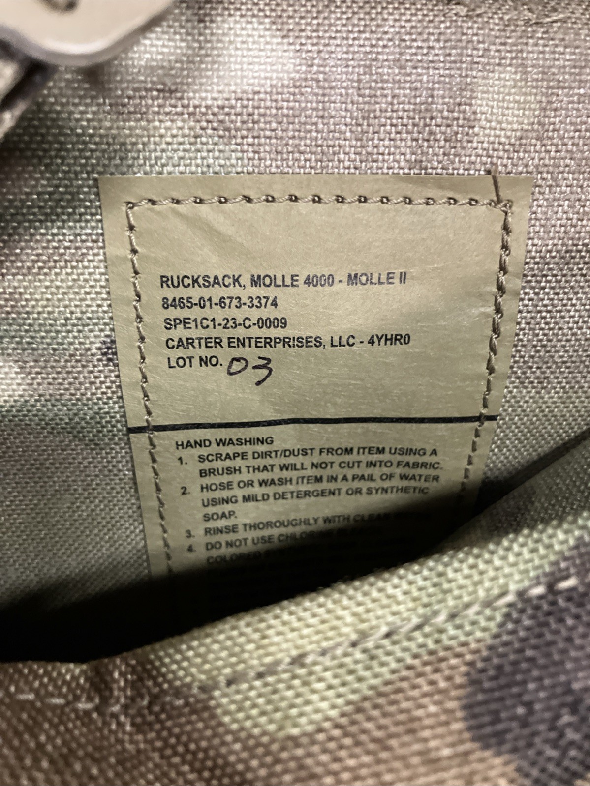 MOLLE 4000 Airborne Rucksack NO AIR ITEMS- Multicam