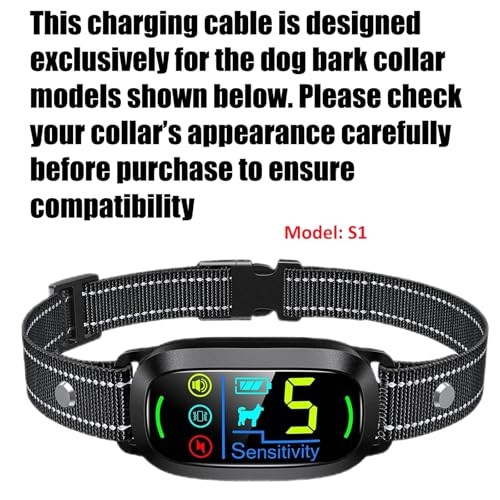 Replacement Magnetic Charging Cable for S1 Dog Bark Collar, USB Charger Cord