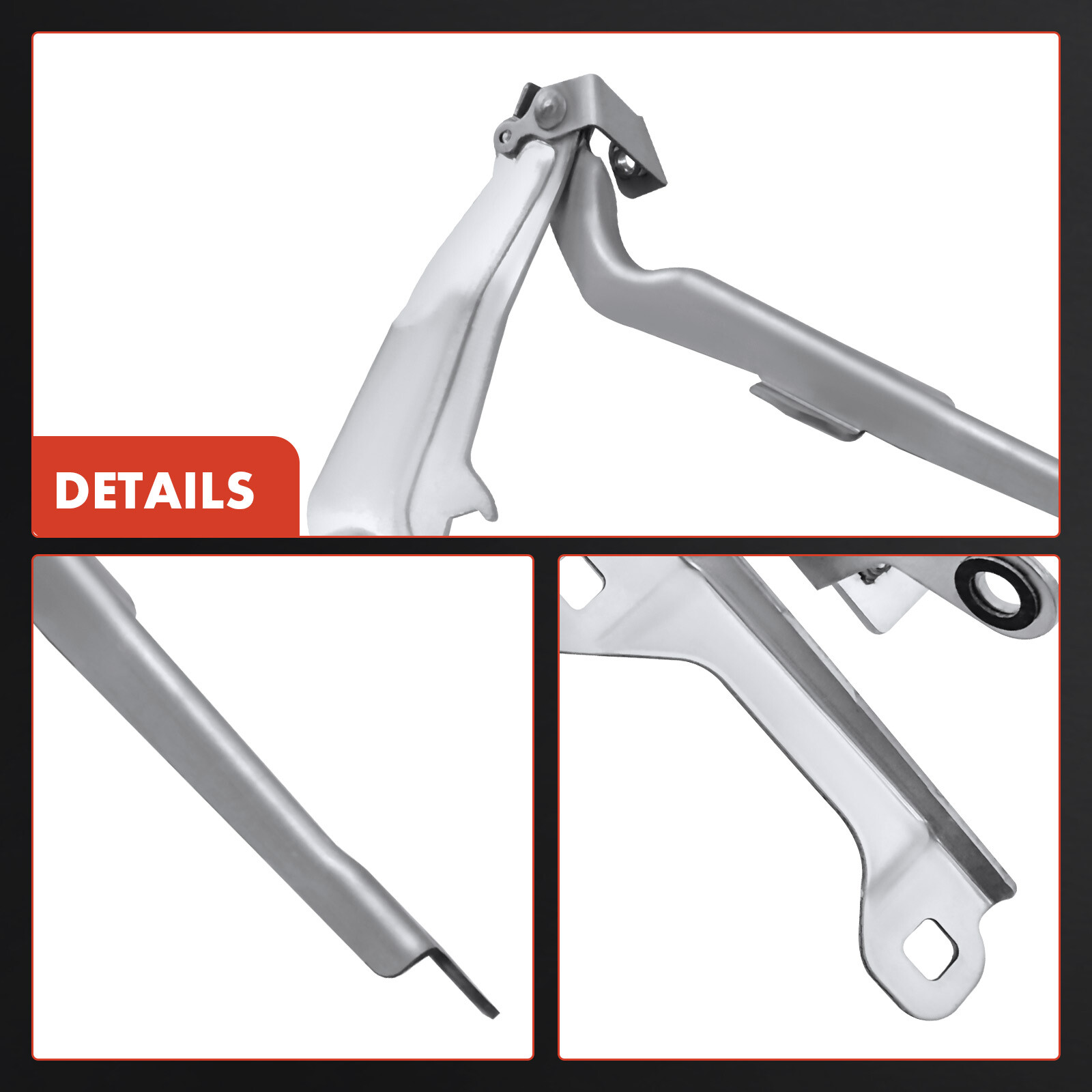 2Pcs Front Driver & Passenger Side Hood Hinge for Ford Mustang 2015 2016 2017