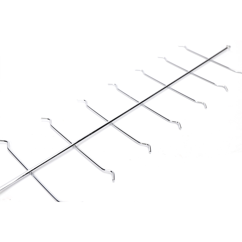 8PCS Eyeglasses Storage Rack Hold 12 Frames Optical Frames Display Rod w/ Lock