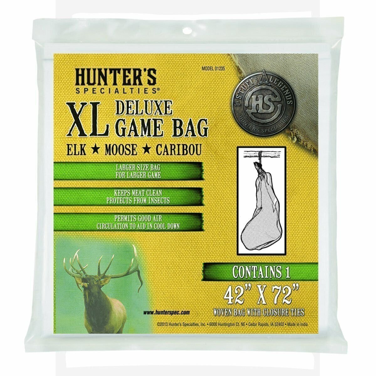 Hunters Specialties Deluxe Field Dressing Bag, XL, 42x72