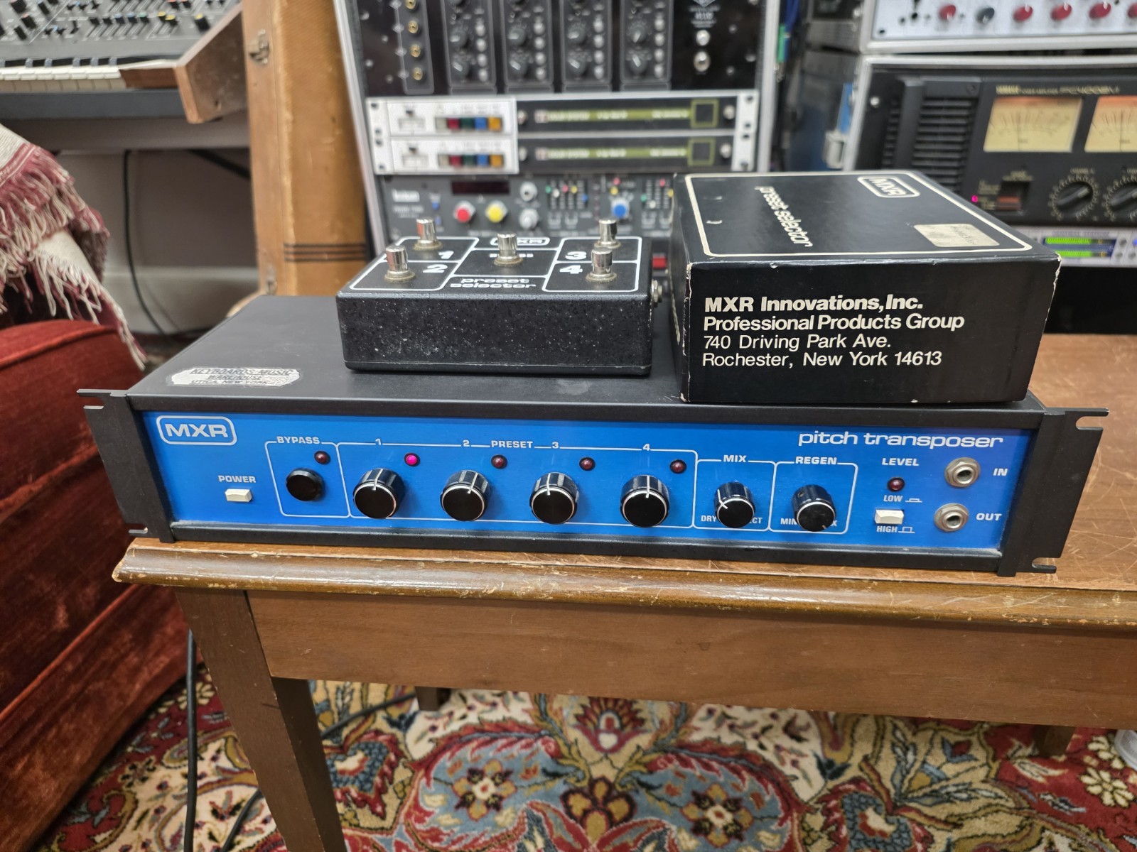MXR MX 129 Pitch Transposer Blueface w Preset Remote Switch 1970s