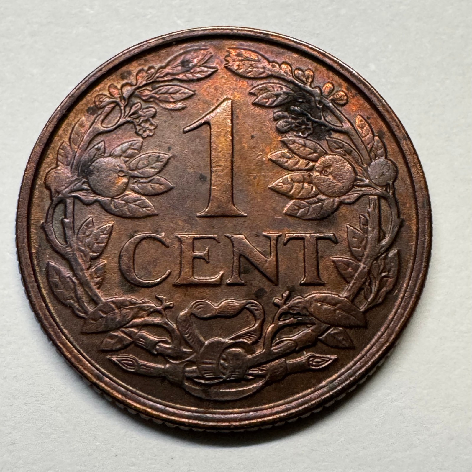 1954 Netherlands Antilles 1 Cent - Coin #C-026