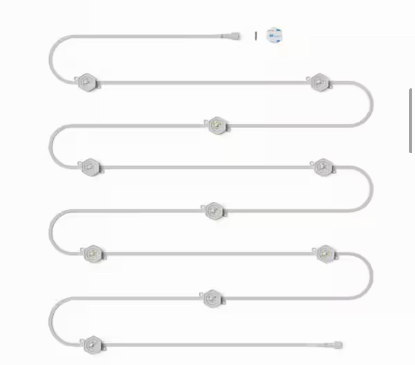 3 Pc Lot - Hampton Bay 10-LED 16.4' Plug-in Mini LED String Light Expansion Set