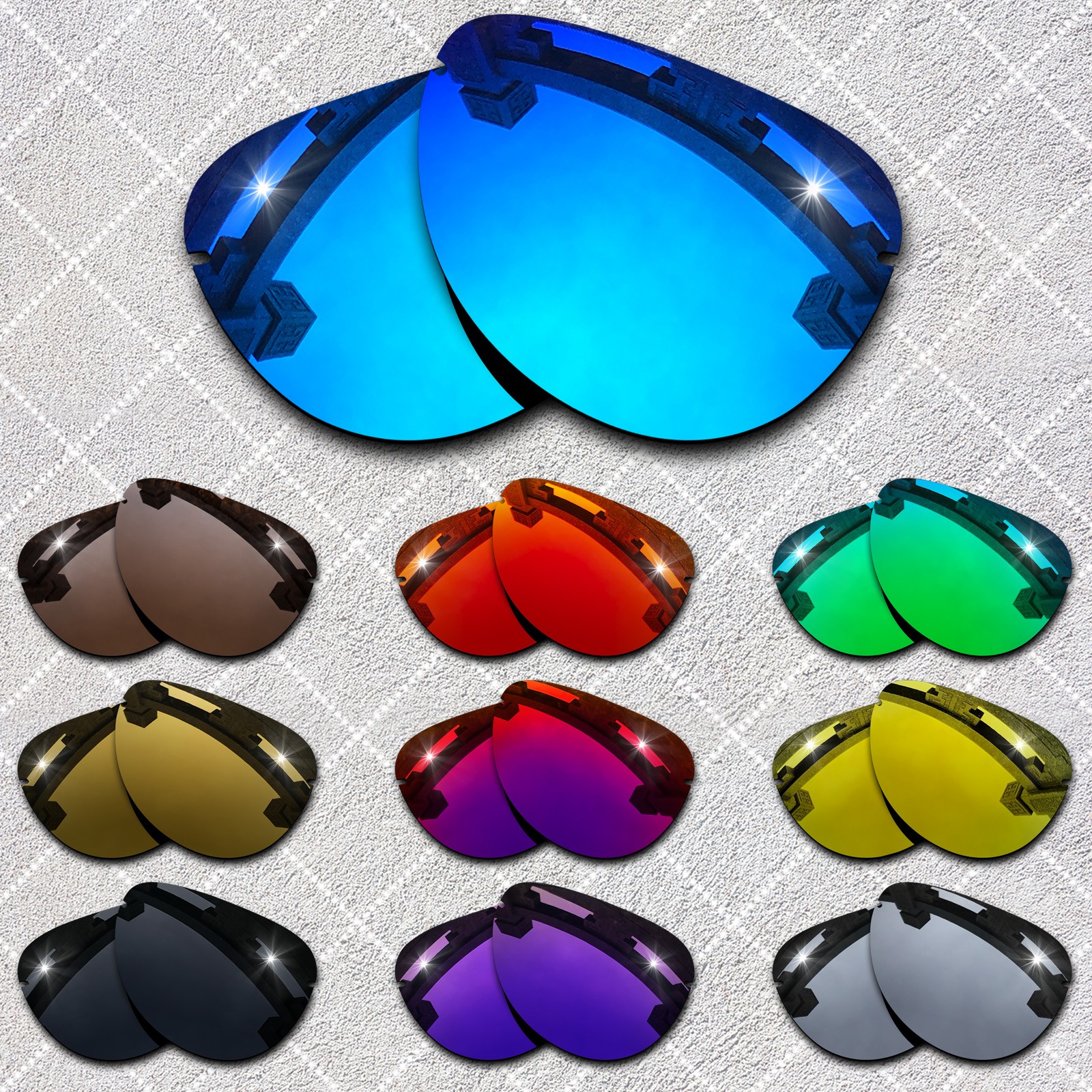 HeyRay Replacement Lenses for-Oakley Tailpin OO4086 61mm Sunglasses Polarized-Op