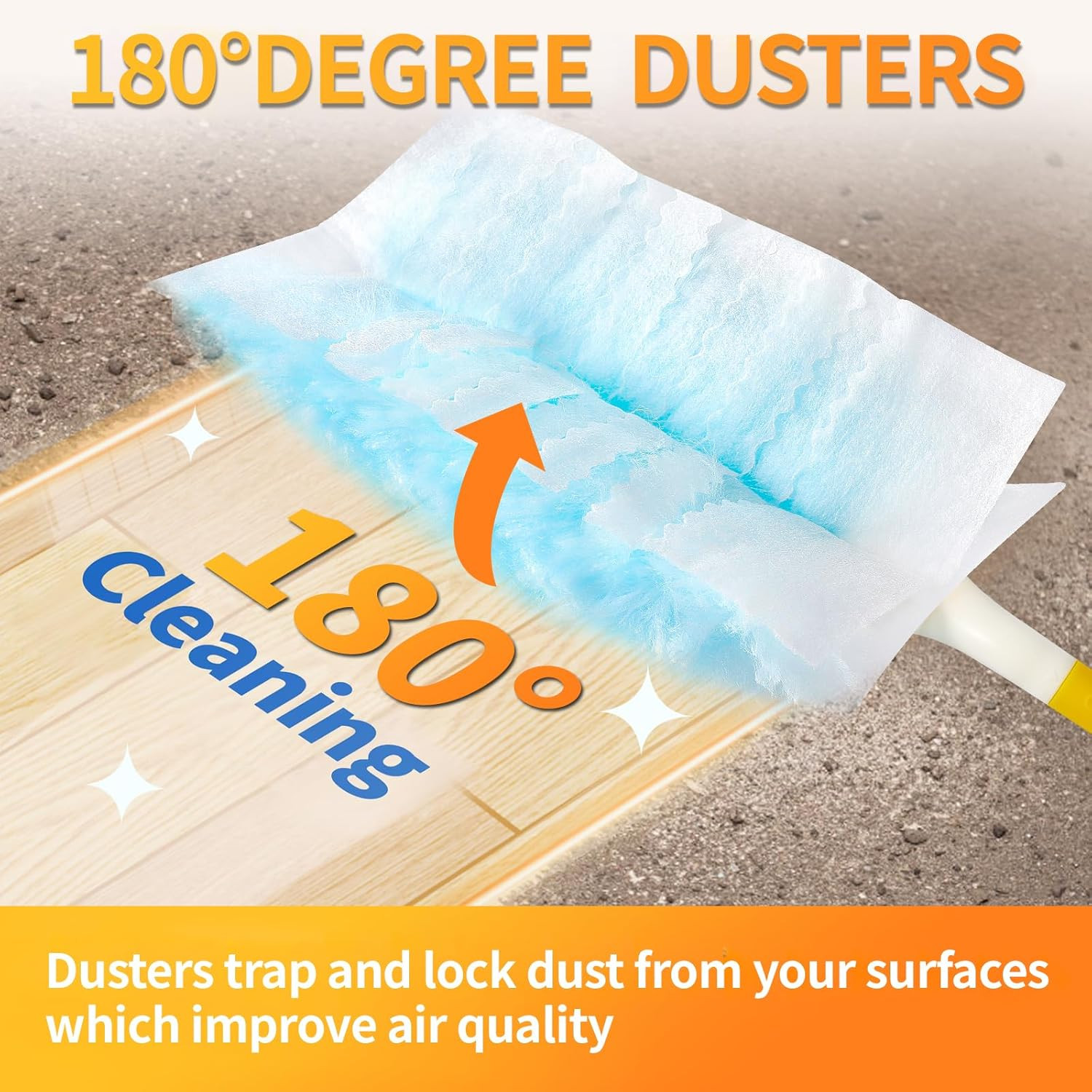 Electrostatic Duster Refills, 60 Count, Compatible with Swiffer, Unscented