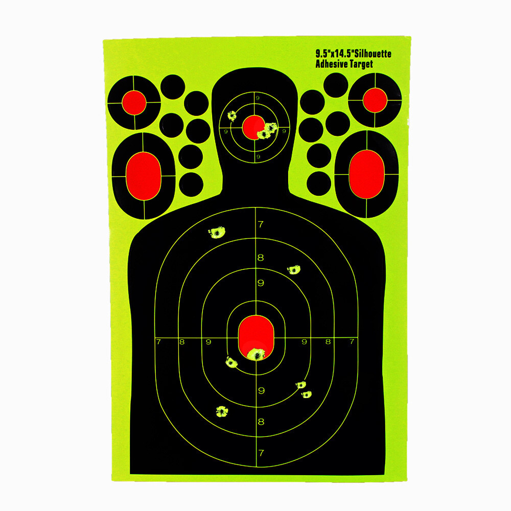 Shooting Targets Reactive Splatter Range Paper Target Gun Shoot Rifle 2/40Packs