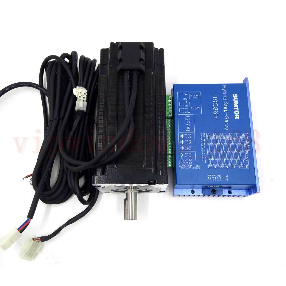 NEMA34 8.5NM 6A Closed-loop Stepper Motor Driver Hybrid Servo Kit&Encoder Cable
