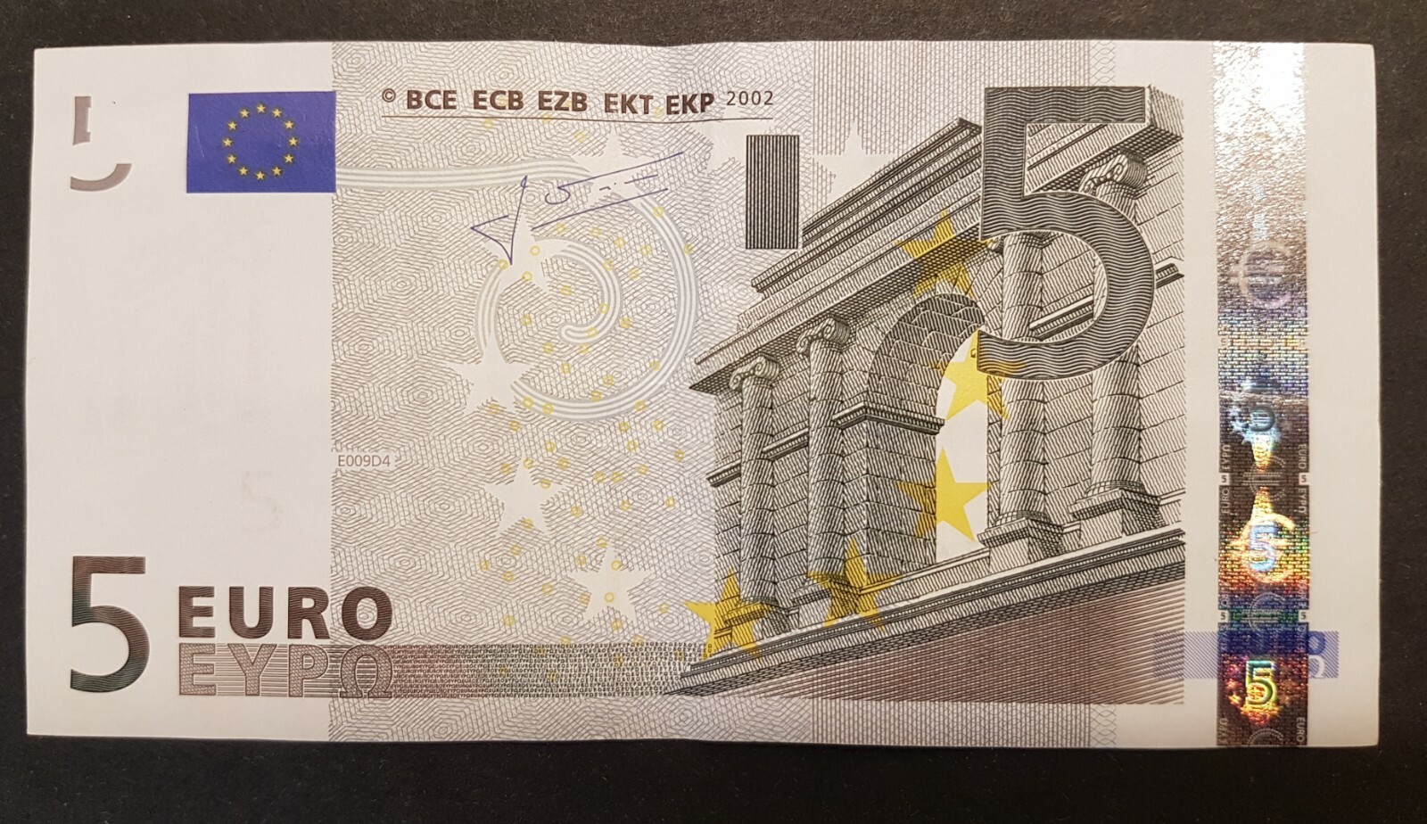 Netherlands (P) - Banknote - 5 Euro 2002 E009D4   - Signature TRICHET