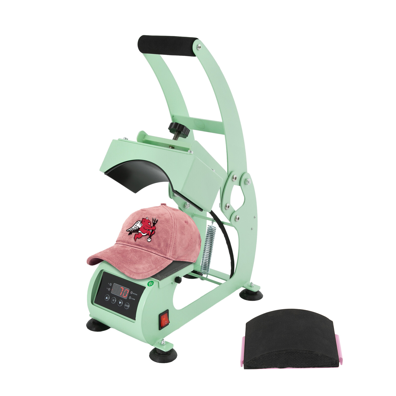 Hat Heat Press Machine with Digital LCD Timer & Temperature Control for Caps