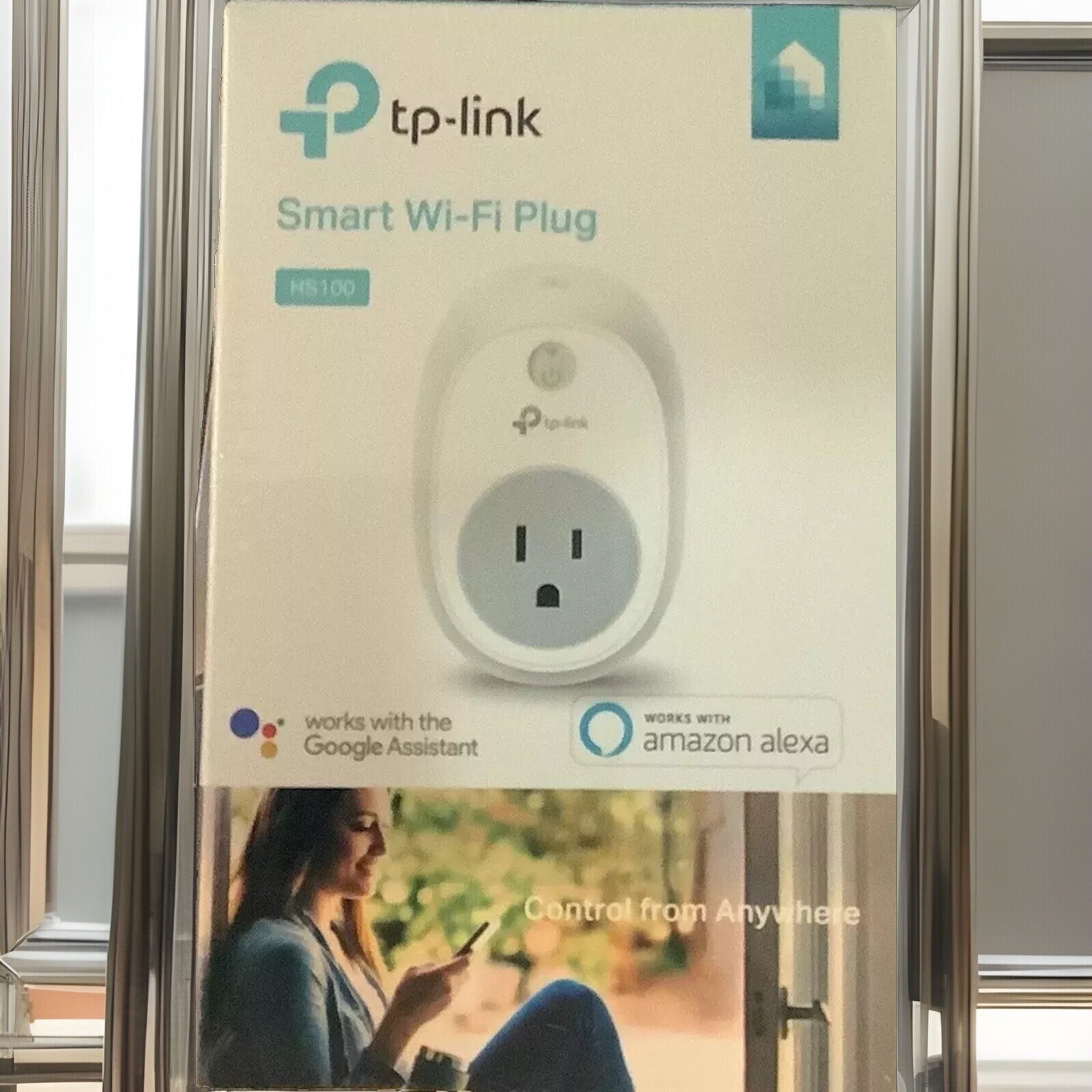 Link & Smart-TP -HS100 Smart  WiFi Plug - w/ Google Assistant & Amazon Alexa