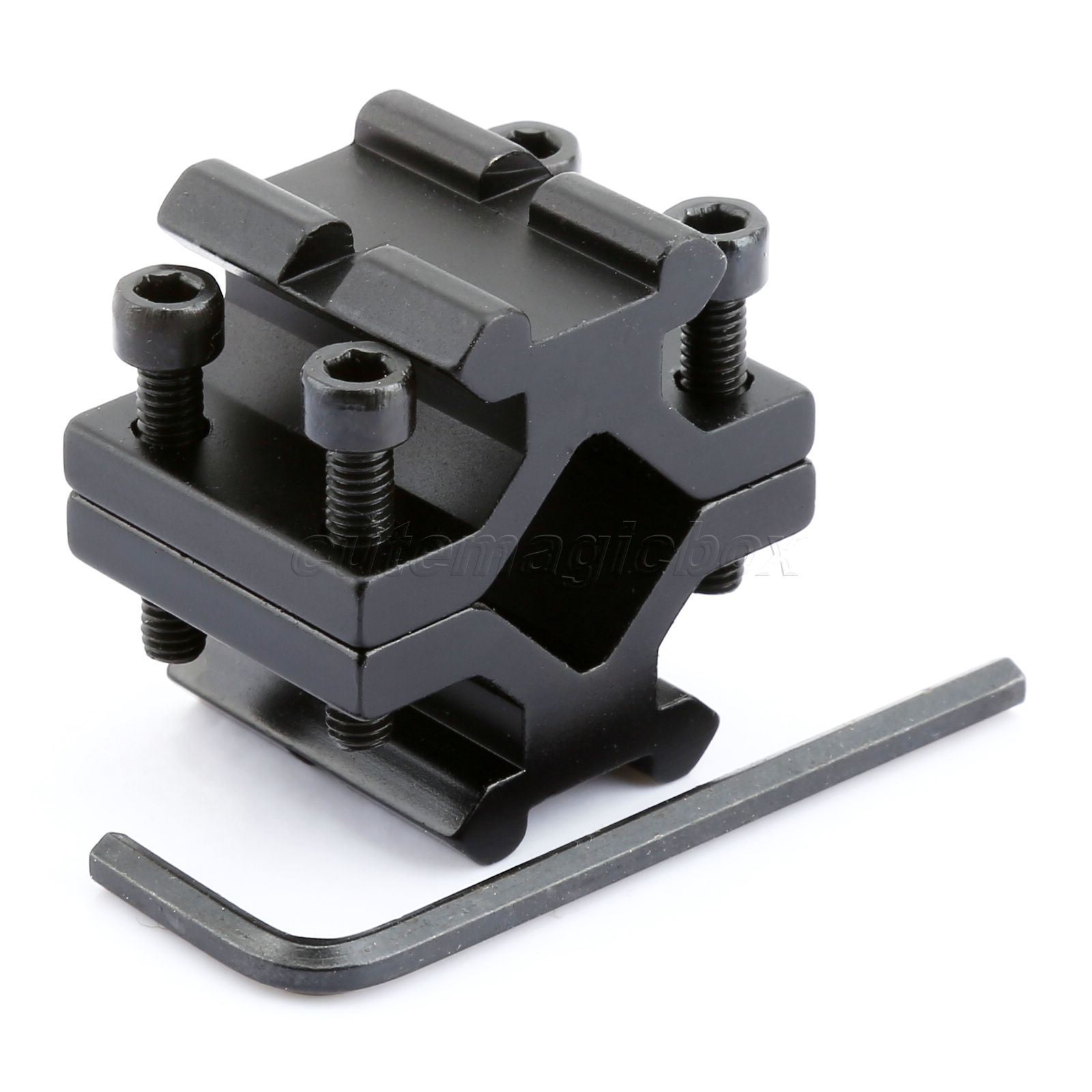 2PCs Adjustable Double Rail w/20mm Picatinny Wea...Barrel Mount Adapters