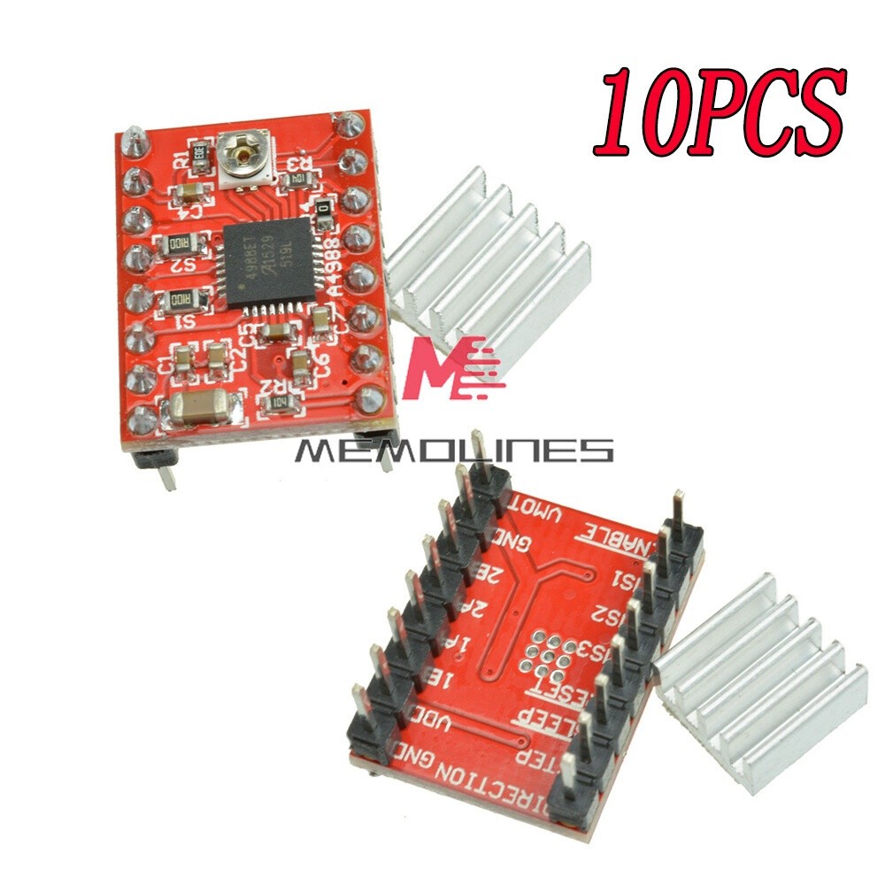 10pcs A4988 stepper motor driver module stepstick for reprap 3D printer new *vv