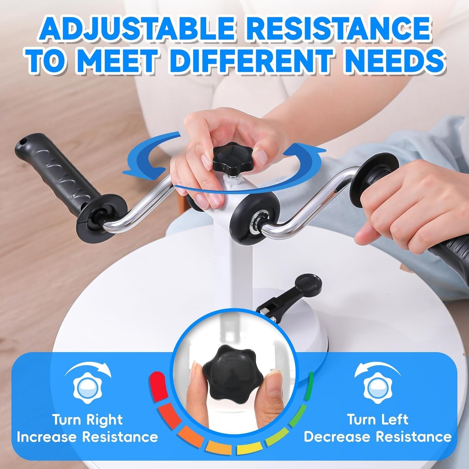 Arm Bike Physical Therapy Portable Rehabilitation Exerciser Arm & Shoulder