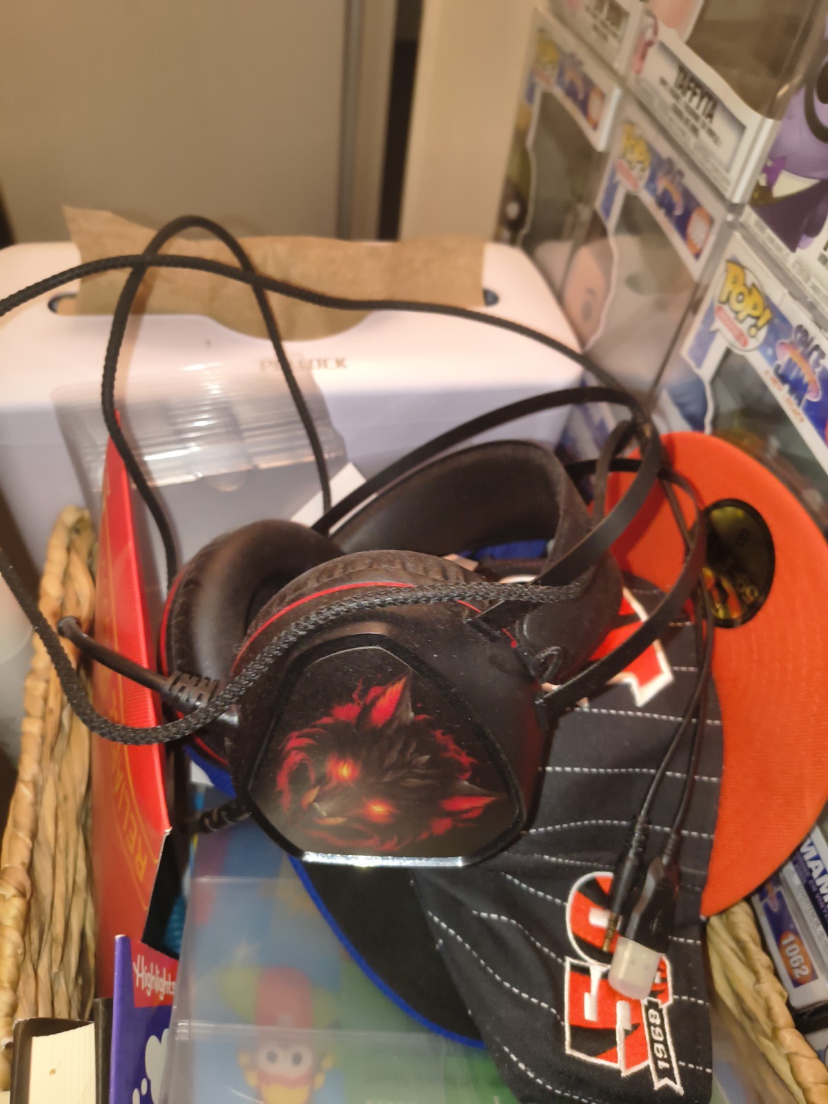 Syndesmos CM7000 Gaming Headset RGB Wolf Design PC PS5 PS4 Xbox