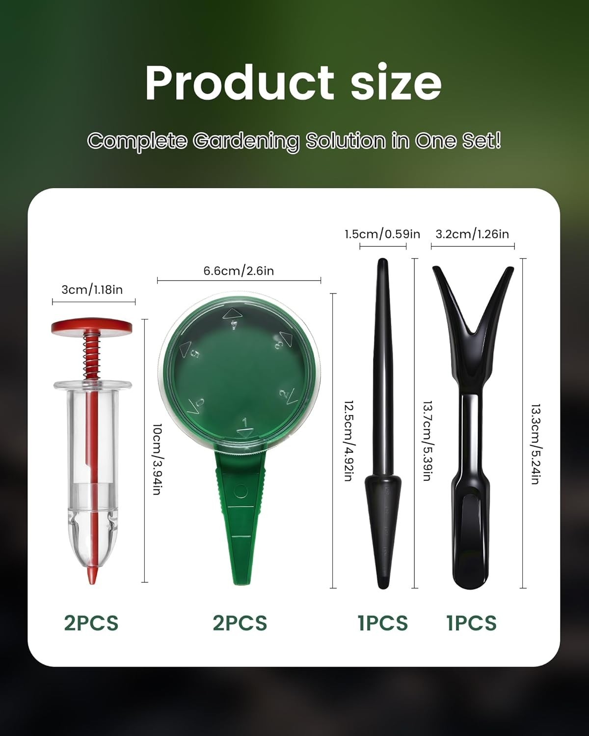 Mini Seed Spreader Set Seed Planter Tool for Small Seeds Tiny Dispenser with 5