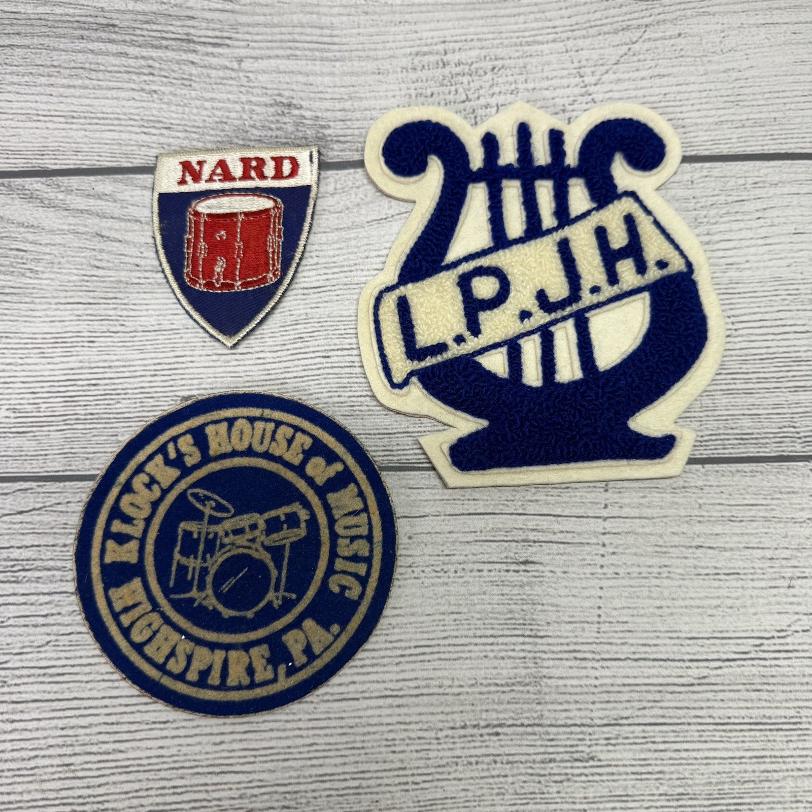 Vintage Music Band Patches 60’s 70’s LPJH Lower Paxton Junior High Harrisburg PA