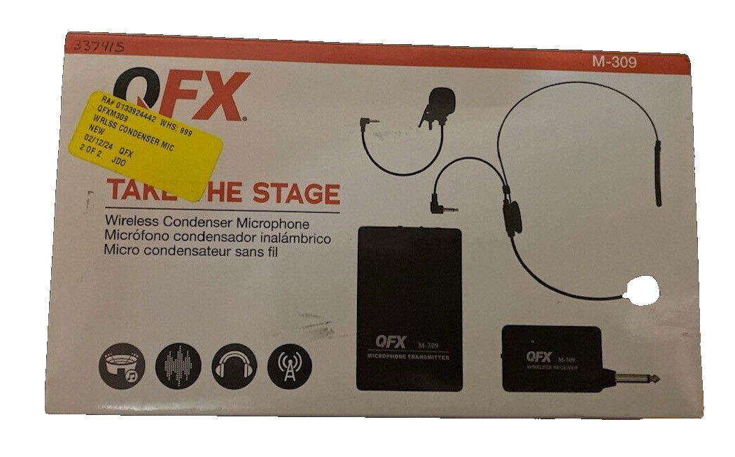 QFX M309 Wireless Lapel & Headset Microphone system