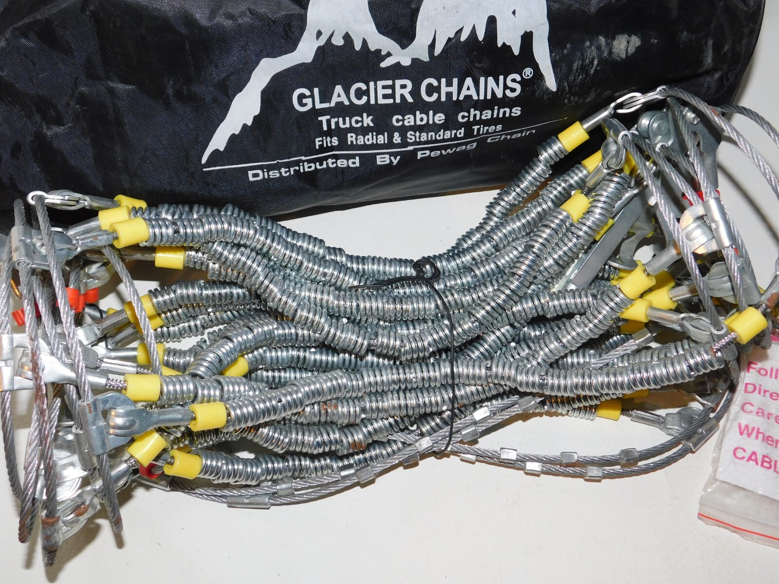 3027C Glacier Light Truck & SUV Cable Tire Chains, 1 Pair, Never Used