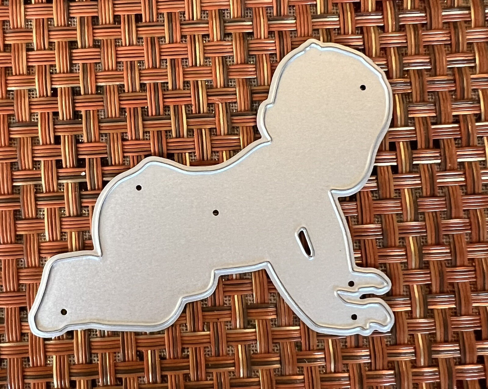Crawling Baby Metal Cutting Die Scrapbook Card Journal Invitations #4259 Tonya