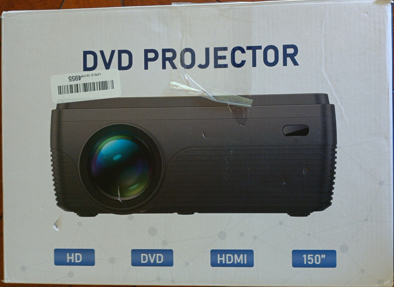 DVD Projector HD  150" Black