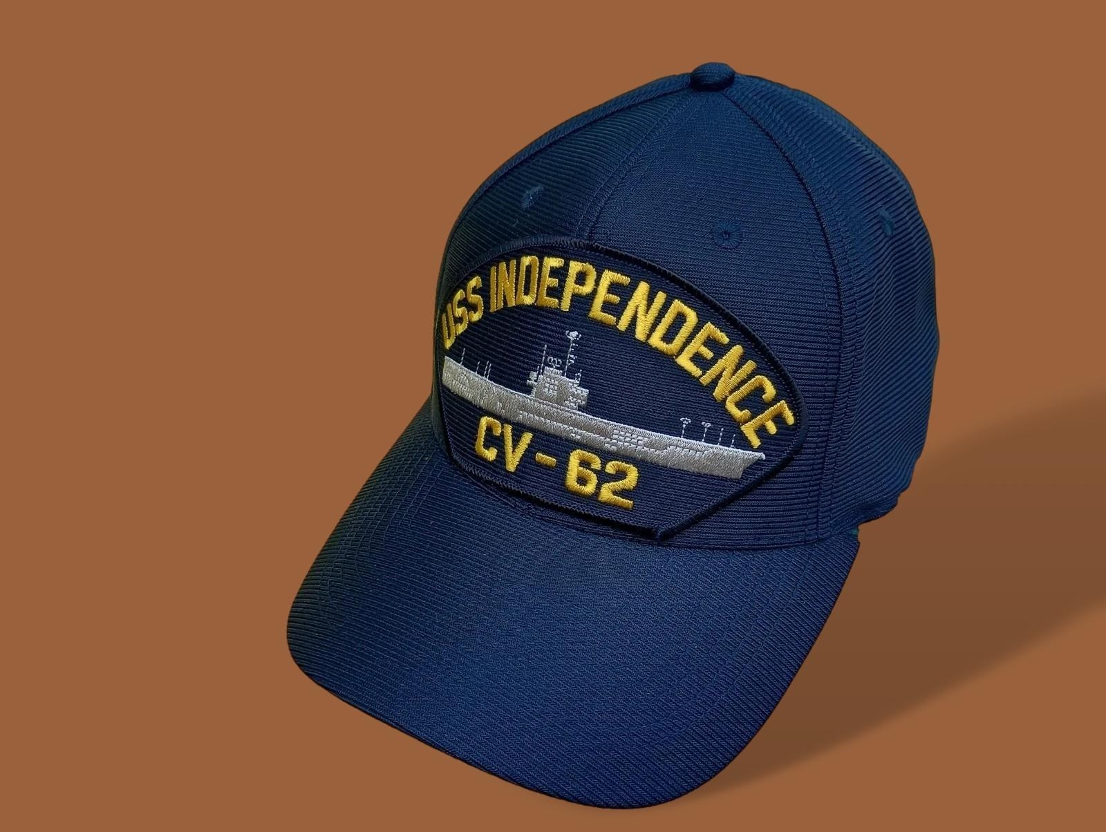 USS INDEPENDENCE CV-62 NAVY SHIP HAT U.S MILITARY OFFICIAL BALL CAP U.S.A MADE