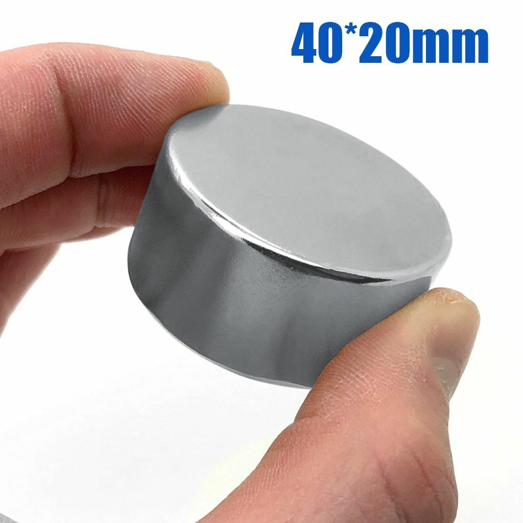 40*20mm Super Strong Round Disc Magnets Rare-Earth Neodymium Magnet N35 US STOCK