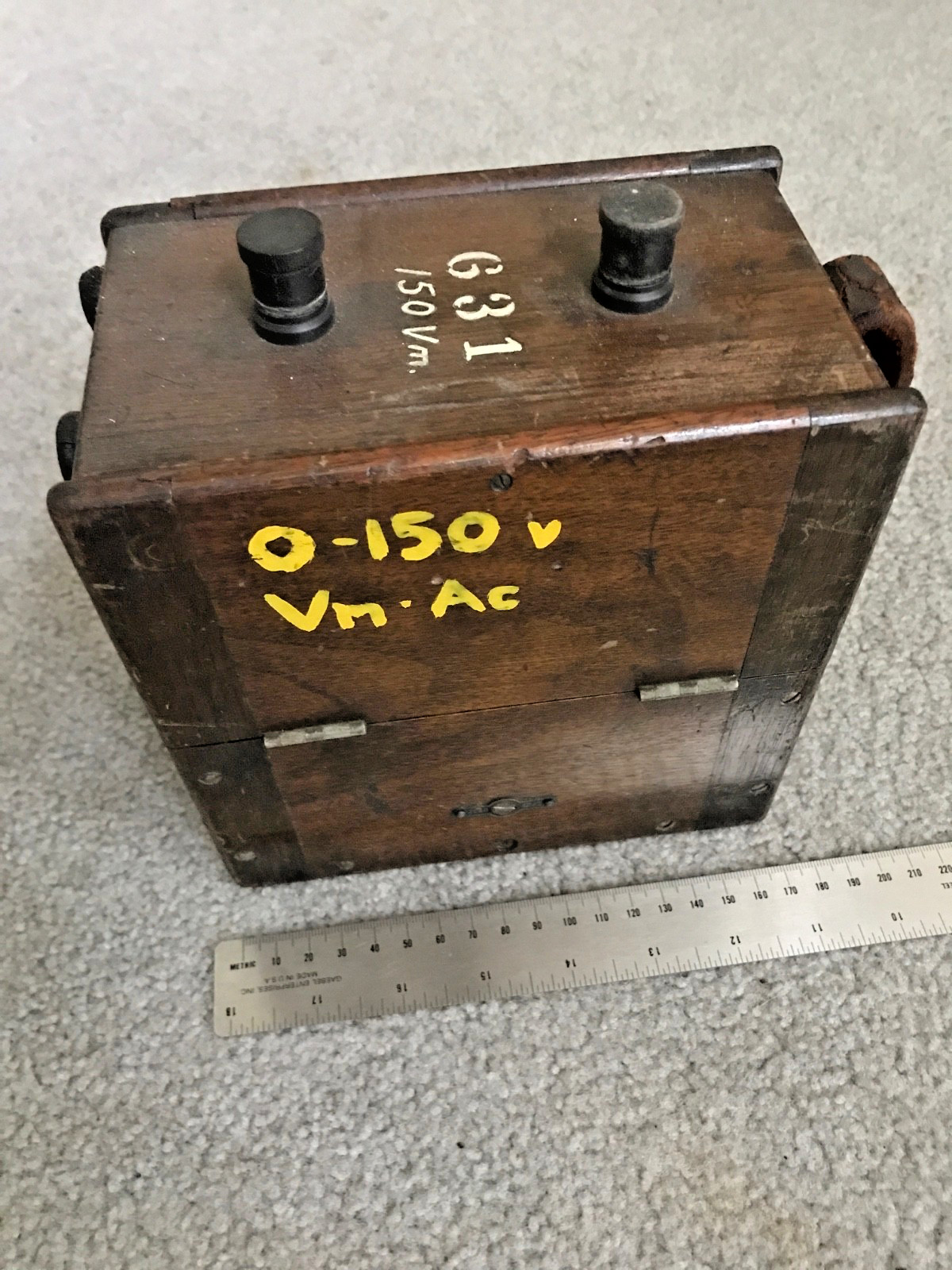 Voltmeter, vintage electronics, 0-150 volts A.C., Roller-Smith Co., works.