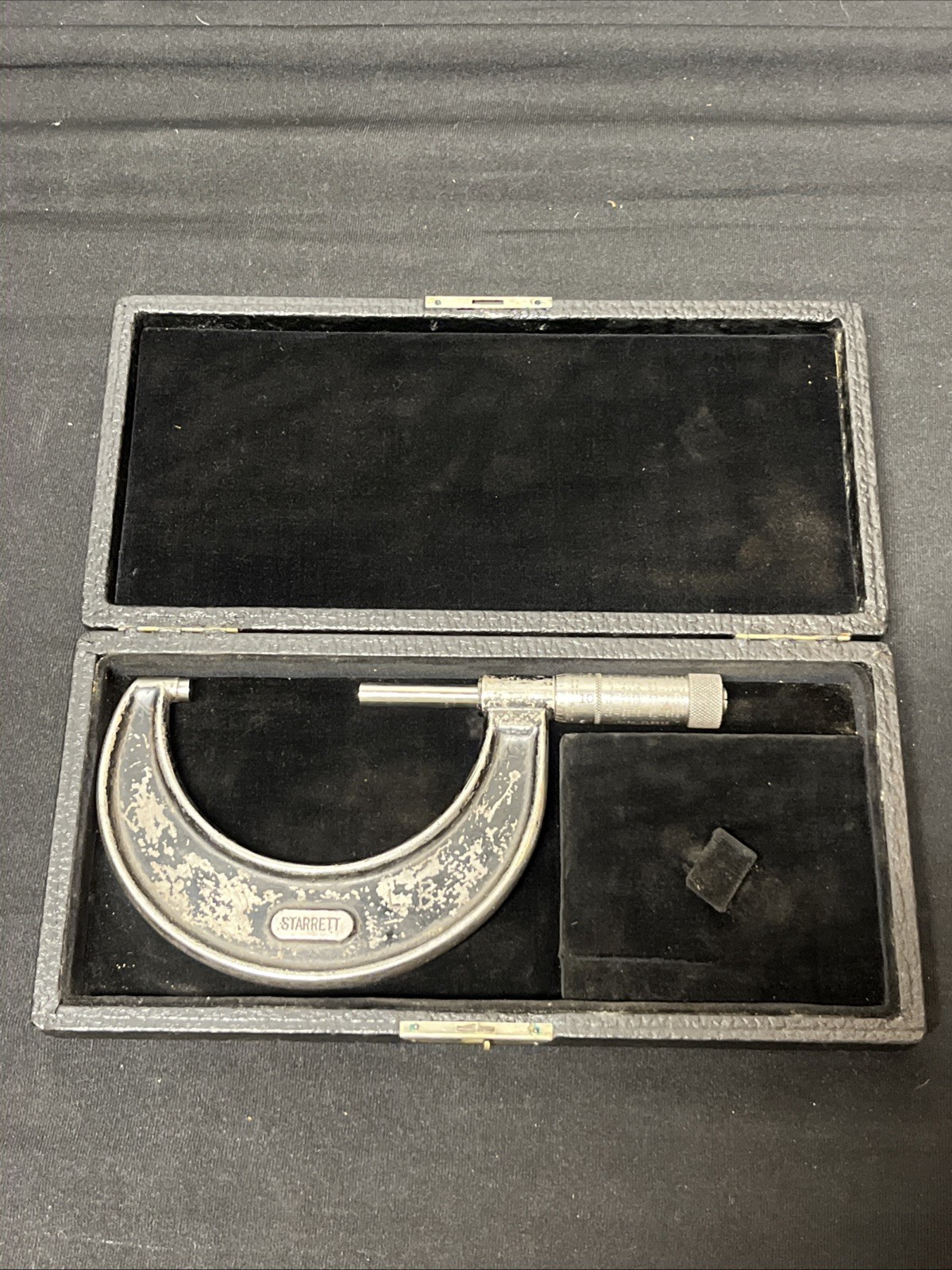 Starret No 436 Outside Micrometer With Leather Case
