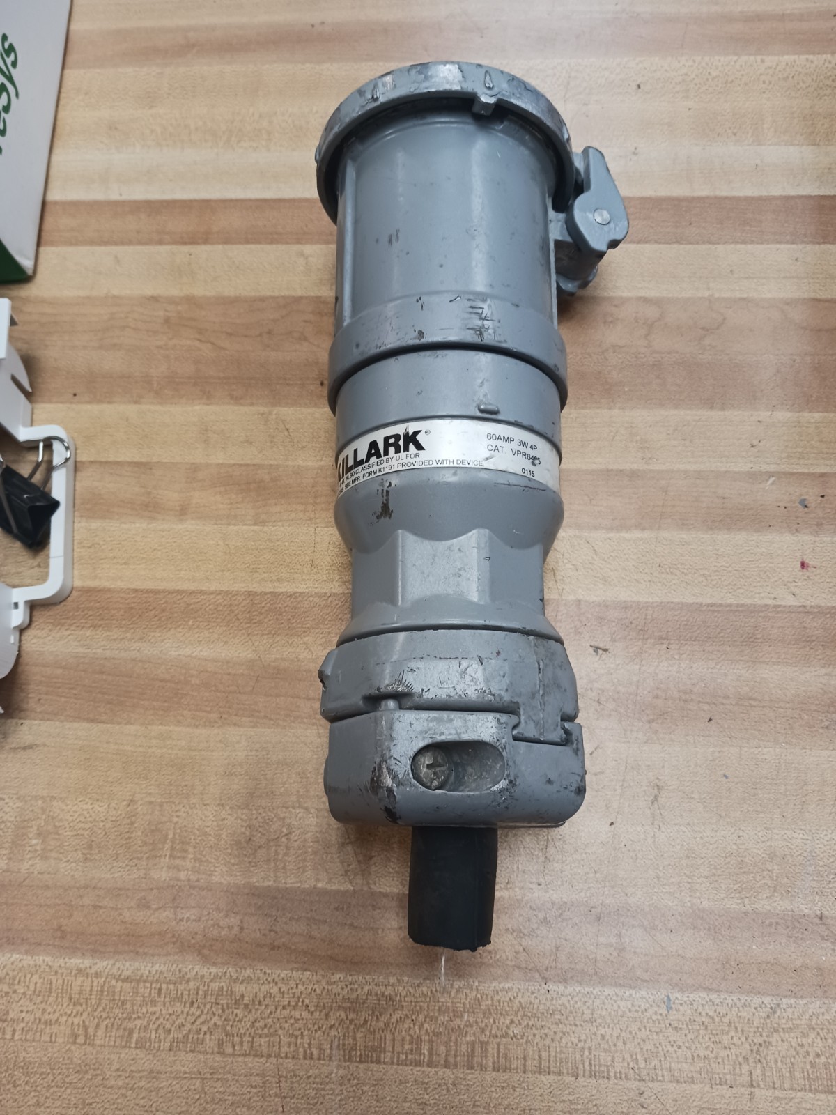 KILLARK VPR6465 EXPLOS PROOF FEMALE PLUG 60A 600V MAX 3W 4P. (E8)
