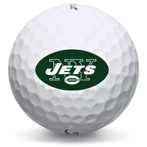3 Dozen (New York Jets NFL Logo) Titleist Mix Mint Golf Balls