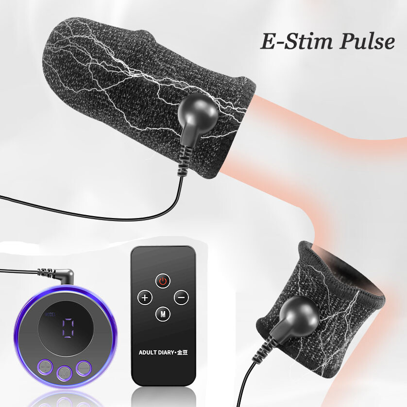 BDSM Electro E-Stim Shock Stimulation Medical Set Cock Penis Ring For Men USA